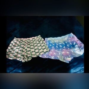 Pink brand pajama shorts size large NWT